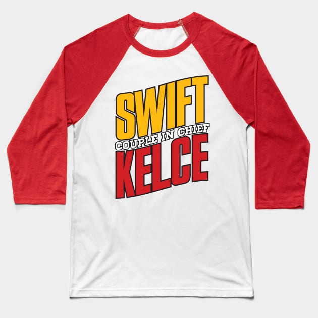 Swift Kelce Couple in Chief Baseball T-Shirt by BRAVOMAXXX